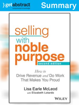 cover image of Selling With Noble Purpose, Second Edition (Summary)